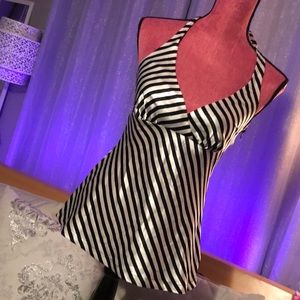 Black and white stripe tank top